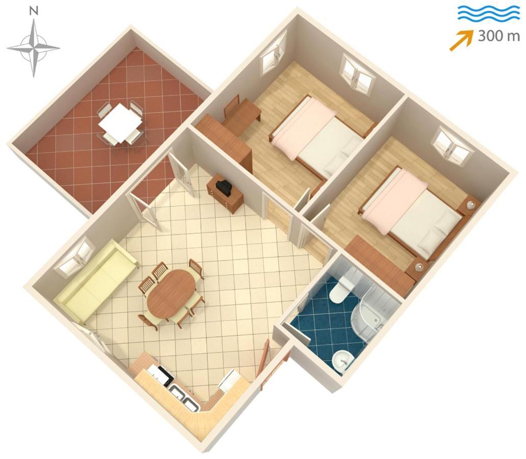 Apartments With A Parking Space Tkon, Pasman - 6216 Exterior photo